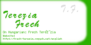 terezia frech business card